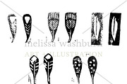 Feathers Vector Stamp Set, an Illustration by MyNatureGraphics (Thumbnail 2 of 2)