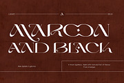 Maroon And Black, a Sans Serif Font by Areatype (Thumbnail 1 of 15)