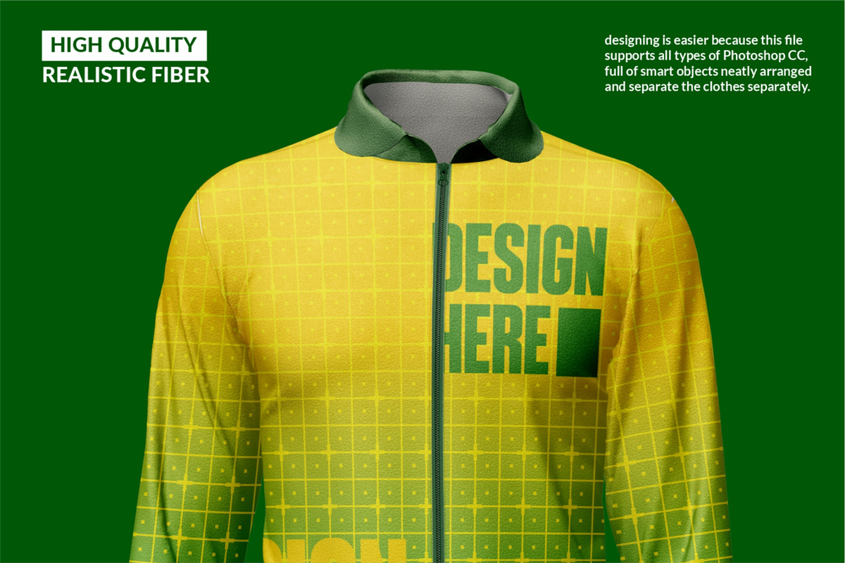 Full Zip Jersey Mockup, a Shirt Mockup by image touch