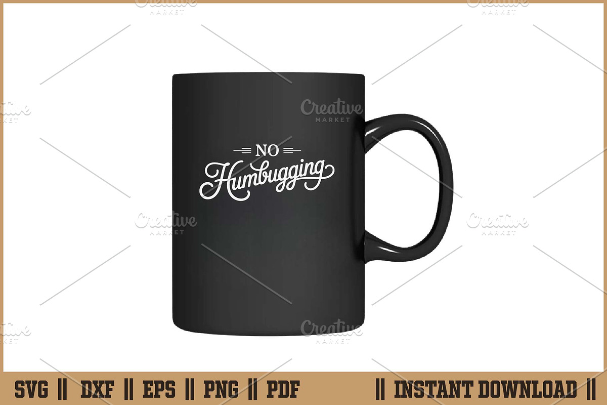 No Humbugging Funny Christmas SVG, a Seasonal Illustration by Handy Arts Studio (Photo 3 of 3)