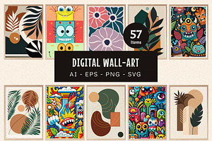 Modern Digital Wall Art Bundle