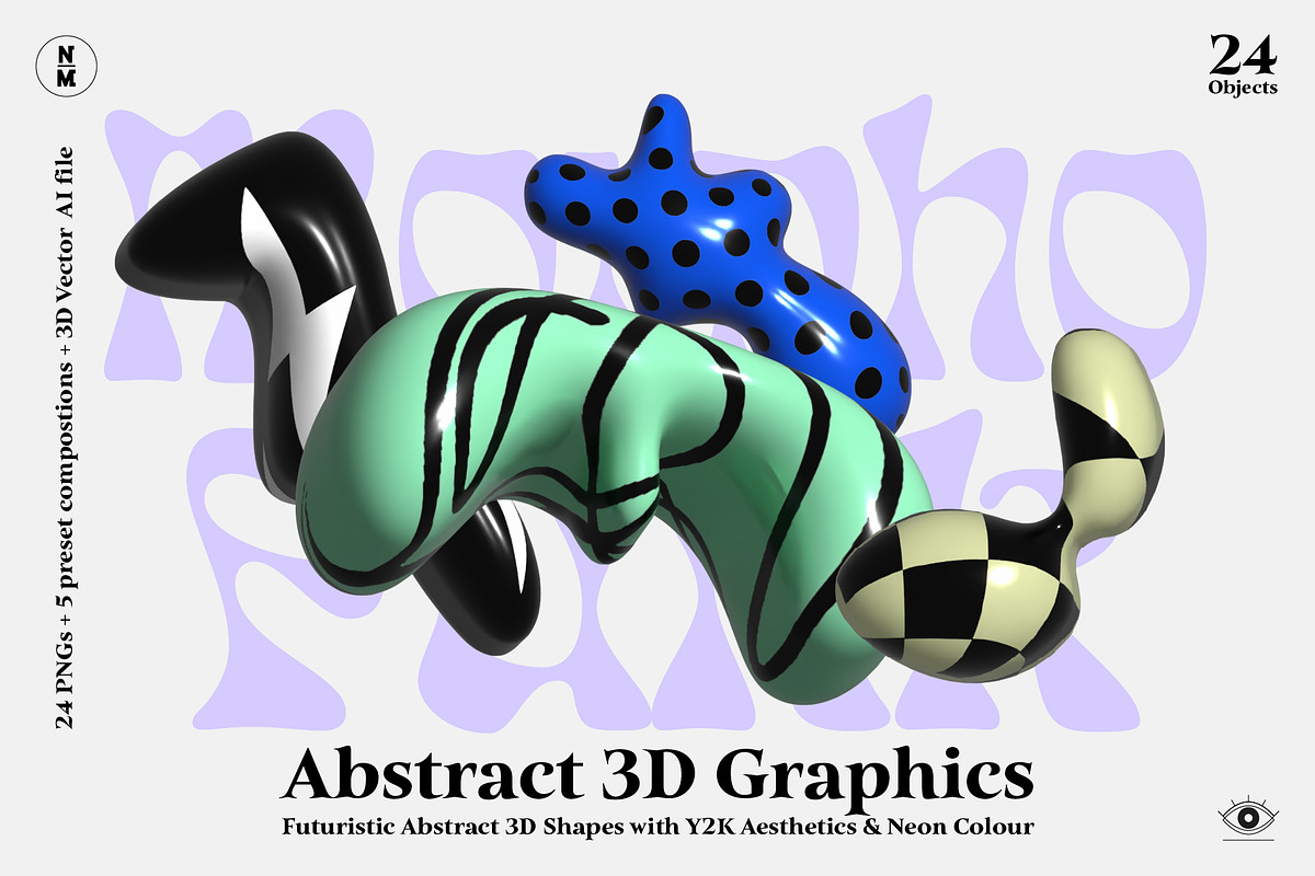 MorphoFunk – Abstract 3D Graphics, an Object Graphic by Neatly Made Studio (Photo 1 of 10)