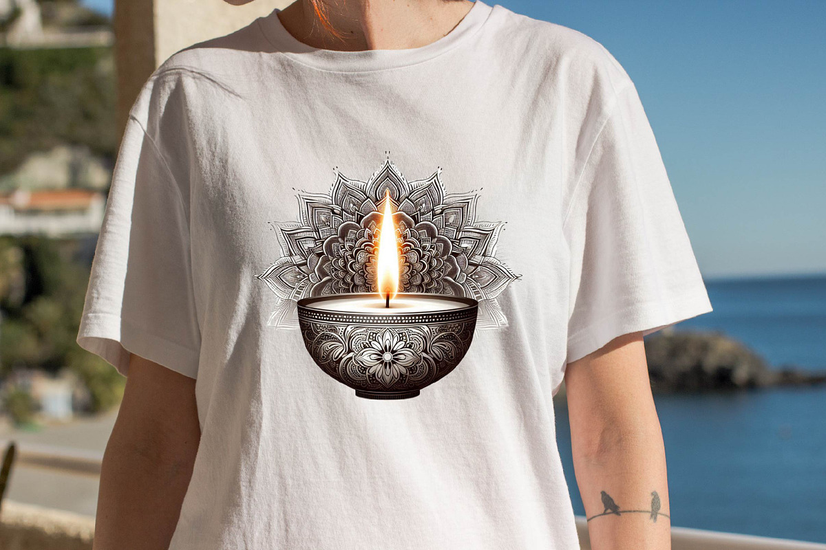 Diwali Candles Sublimation Clipart, an Illustration by SVGArt (Photo 8 of 8)