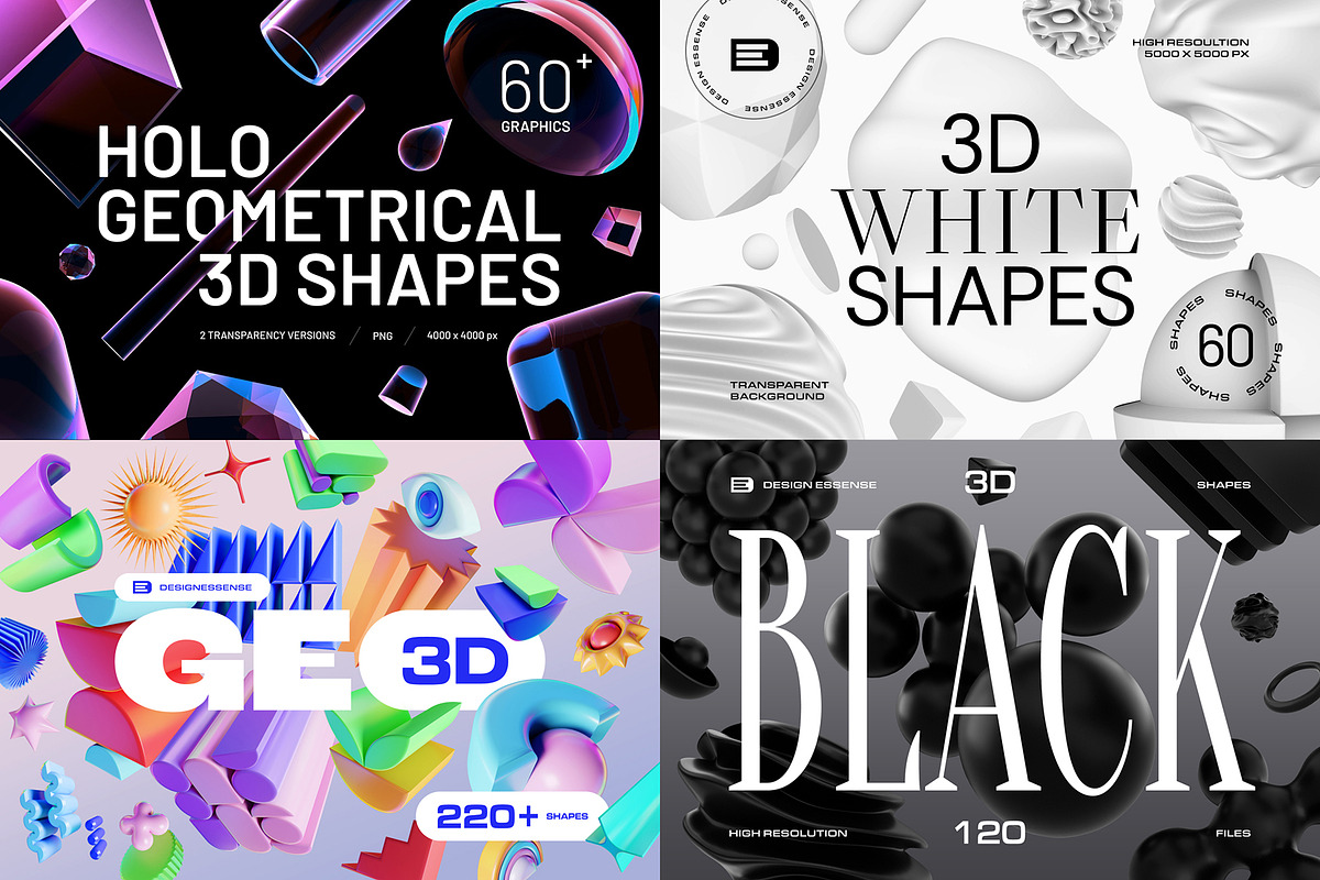 60%OFF - 3D BUNDLE - 2000+ elements, an Object Graphic by assetpro.design (Photo 4 of 8)
