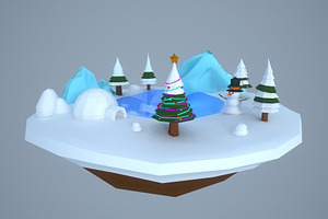 Low Poly Christmas Igloo