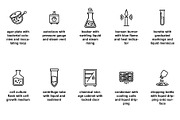 Chemistry & biology lab Icon Set, an Outline Icon by Nurlan's shop (Thumbnail 2 of 6)