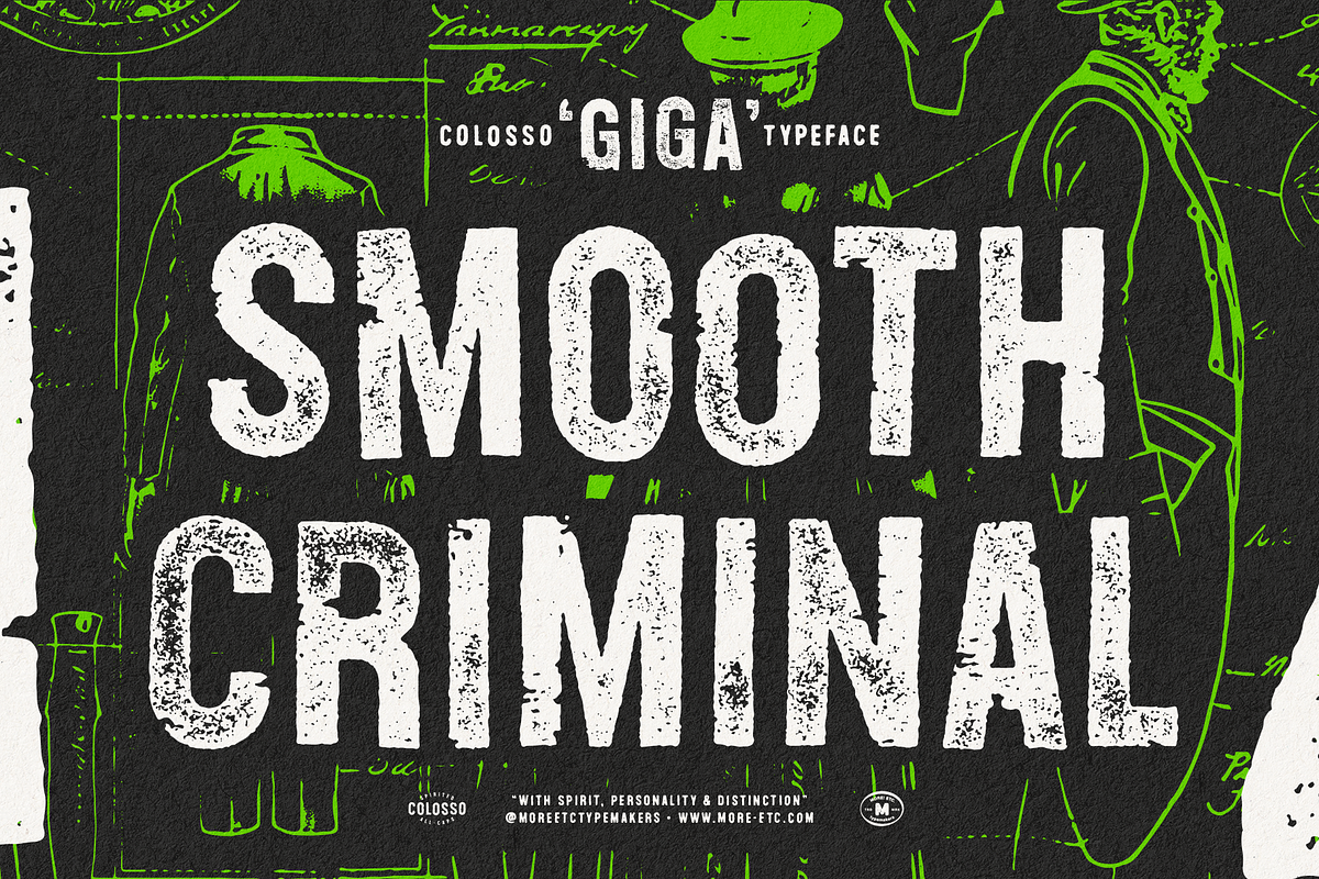 Colosso Giga Display Font, a Sans Serif Font by More Etc. Studios (Photo 14 of 14)