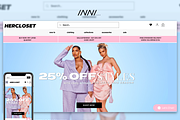 WIX Website Template | Her Closet, a Wix Template by VVC Studio (Thumbnail 1 of 5)