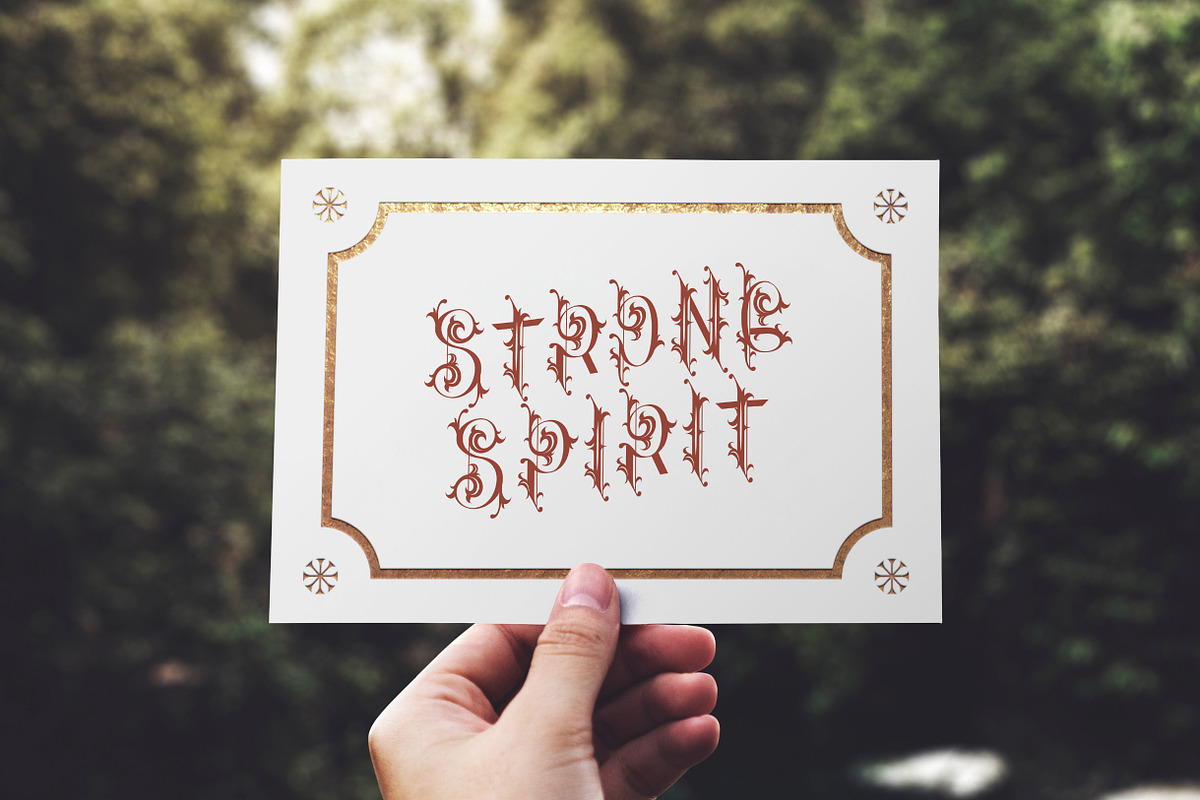 Clister – Blackletter Ornamental, a Blackletter Font by Vadovastd (Photo 3 of 7)