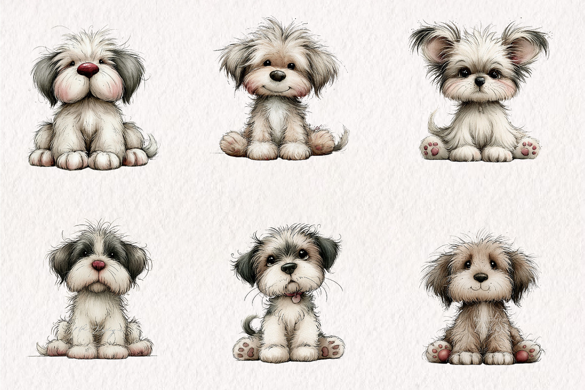 Cute Dog Breed Clipart Bundle, a Seasonal Illustration by CreationArt (Photo 3 of 7)