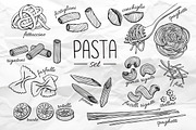 Pasta Set. Hand Drawn Illustration, a Graphic by Epine (Thumbnail 2 of 3)