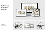Multi Device Responsive Mockup, an iPad Mockup by Graphicbars (Thumbnail 1 of 23)