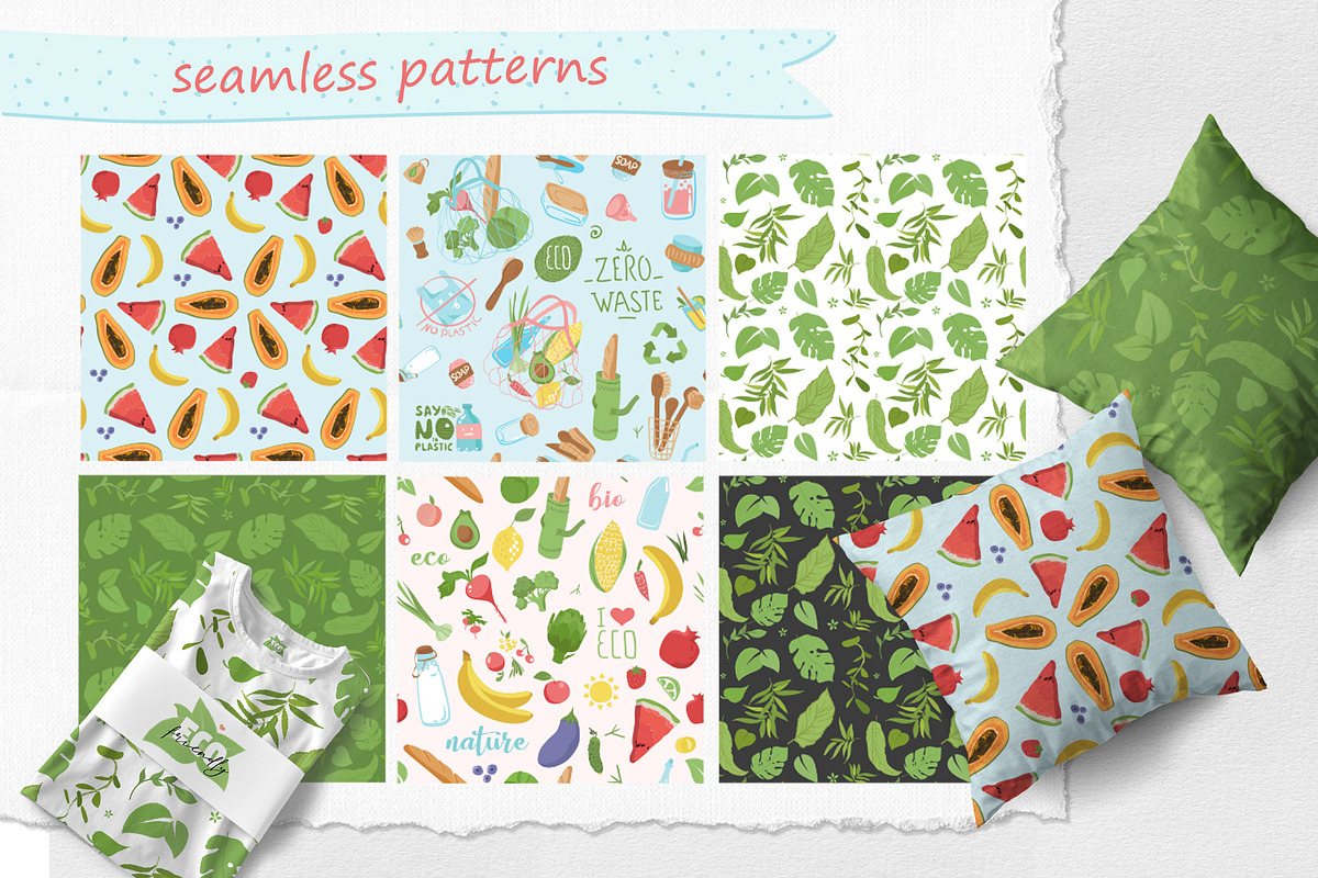 Eco-friendly graphics set, an Illustration by Olesia_ig (Photo 7 of 11)