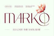 Marko Elegant Thin Display Font, a Sans Serif Font by timelesstype.co (Thumbnail 1 of 20)