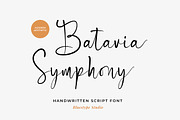 Batavia Symphony Modern Script Font, a Handwritten Font by Bluestype Studio (Thumbnail 1 of 8)