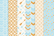 Soft Blue Bohemian Glitter Patterns, a Pattern Graphic by Amanda Ilkov (Thumbnail 3 of 3)