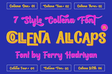 FH Collena - Font Family, a Script Font by FHFont