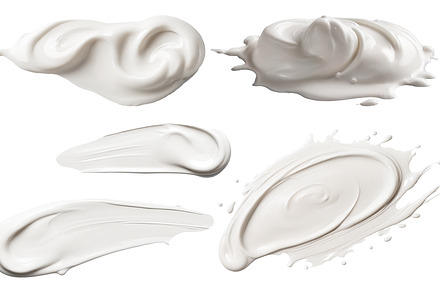 cream smears transparent background