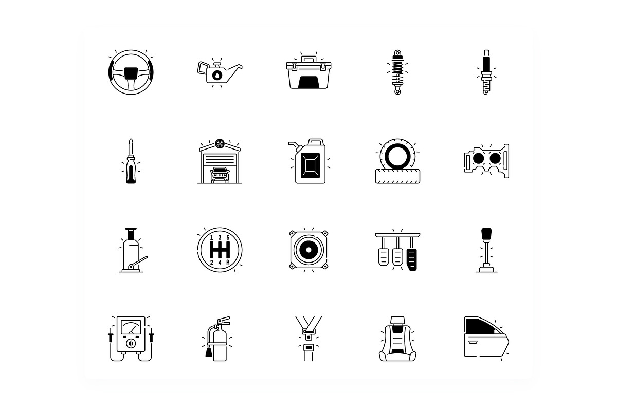 Car Garage Icons, an Icon by iconfield (Photo 4 of 5)