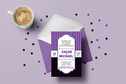 Purple Black Wedding Suite, an Invitation Template by Elegrad Design Agency (Thumbnail 1 of 7)
