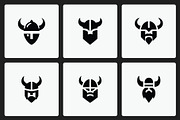 Minimalist Viking Logo Set, a Solid Icon by Vectorium Studio (Thumbnail 2 of 2)