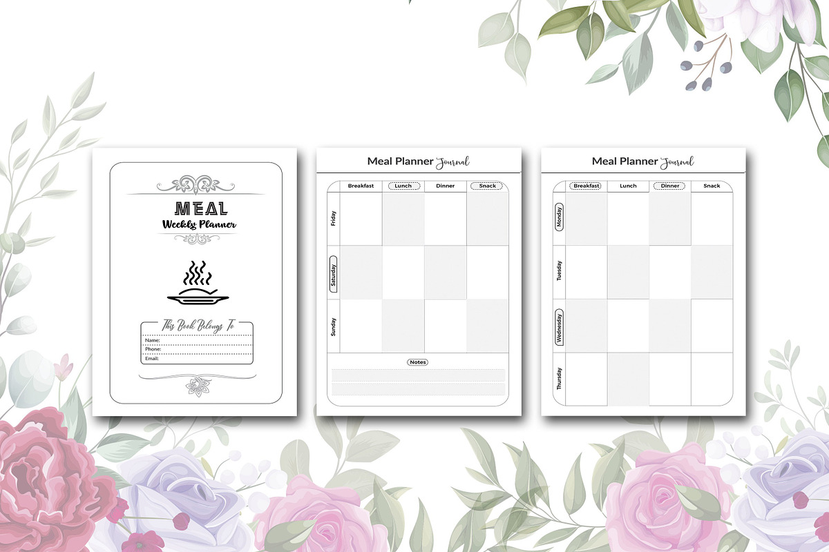 Meal Planner, a Stationery Template by design_hut (Photo 2 of 3)