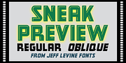 Sneak Preview JNL, a Sans Serif Font by Jeff Levine Fonts (Thumbnail 1 of 5)