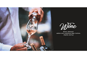 Wine glass eps  banner vector 043 containing occupation, woman, and young
