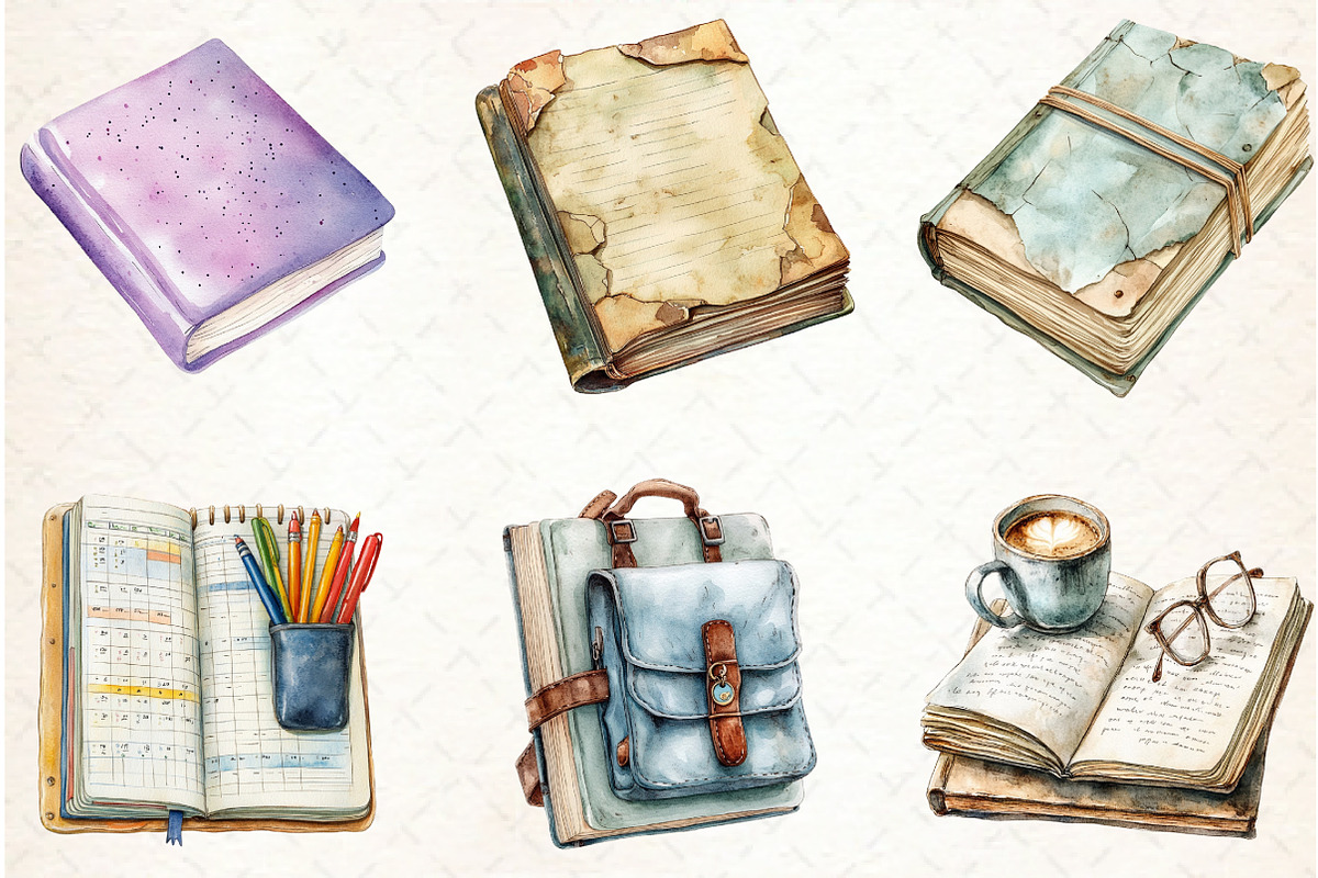 Back to School Notebook PNG Bundle, an Illustration by Libby Wishes (Photo 4 of 5)