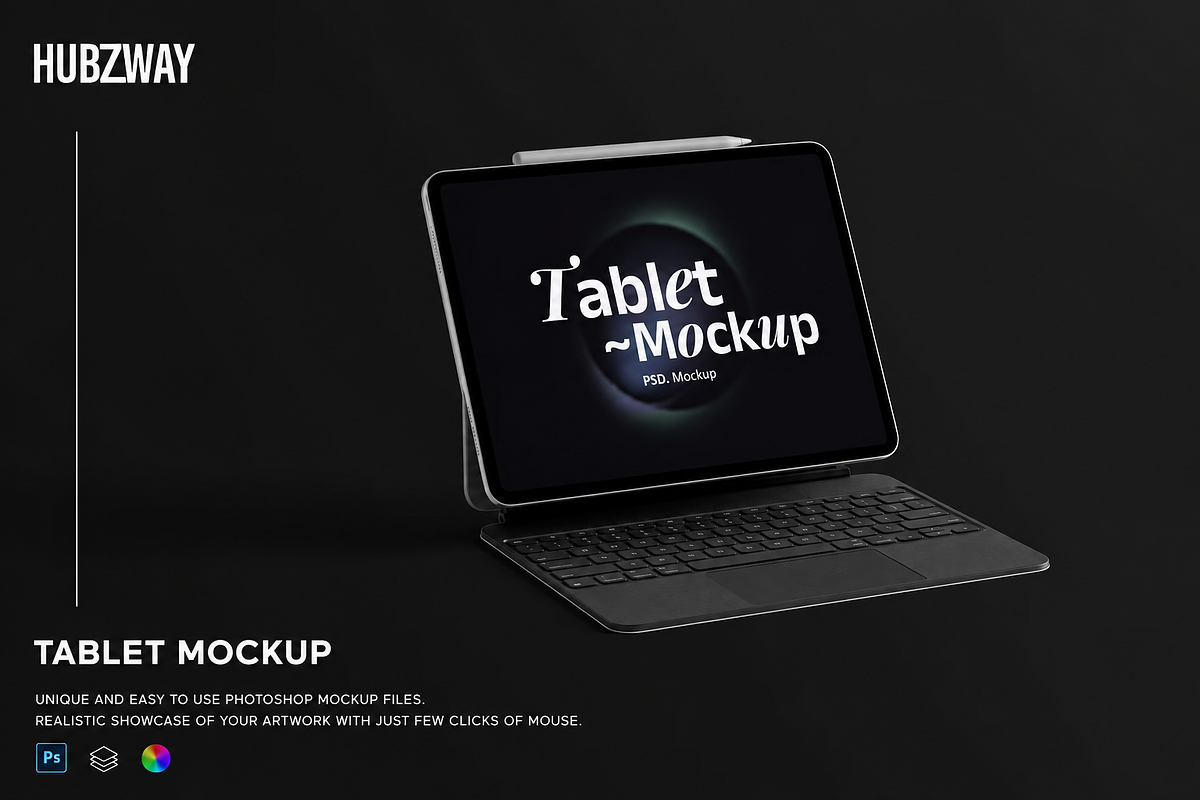 Tablet Mockup, an iPad Mockup by Hubzway (Photo 1 of 4)