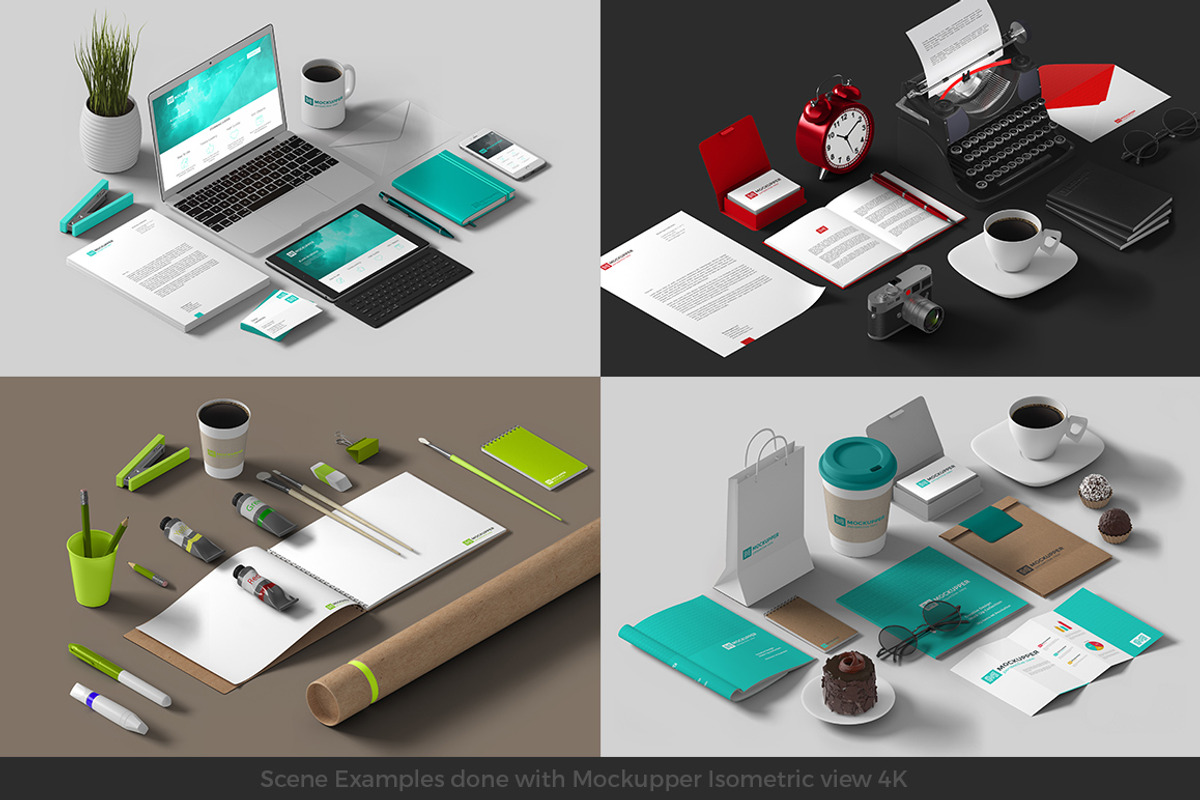 Mockupper Scene Generator Isometric, a Packaging Mockup by Sentavio (Photo 3 of 8)