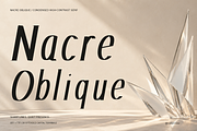 Nacre Oblique Editorial, a Serif Font by Colorsfav (Thumbnail 1 of 11)