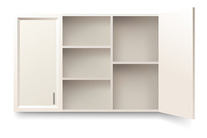 Kitchen cabinets mockup, an Object Illustration by Things for designers