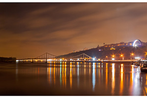 View of the Dnieper in Kyiv, an Abstract Photo by Leonid Andronov