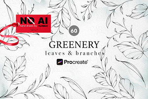 Greenery Procreate Stamps