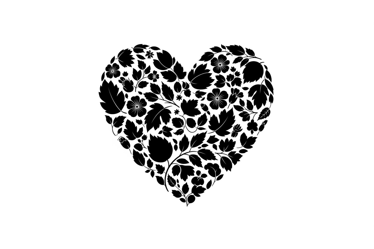 Floral Heart Silhouette Bundle, an Illustration by Designs_River (Photo 27 of 31)