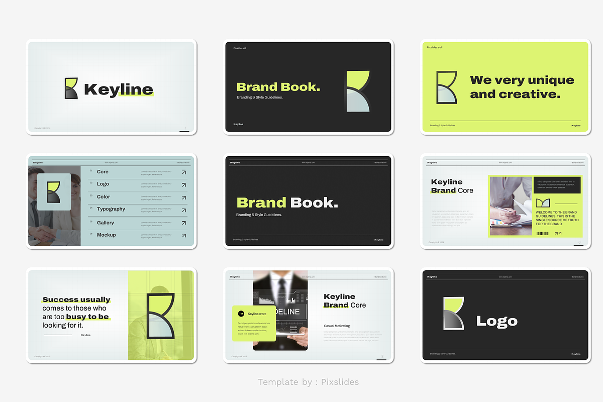 Brand Guidelines PowerPoint, a Presentation Template by Pixslides (Photo 2 of 5)