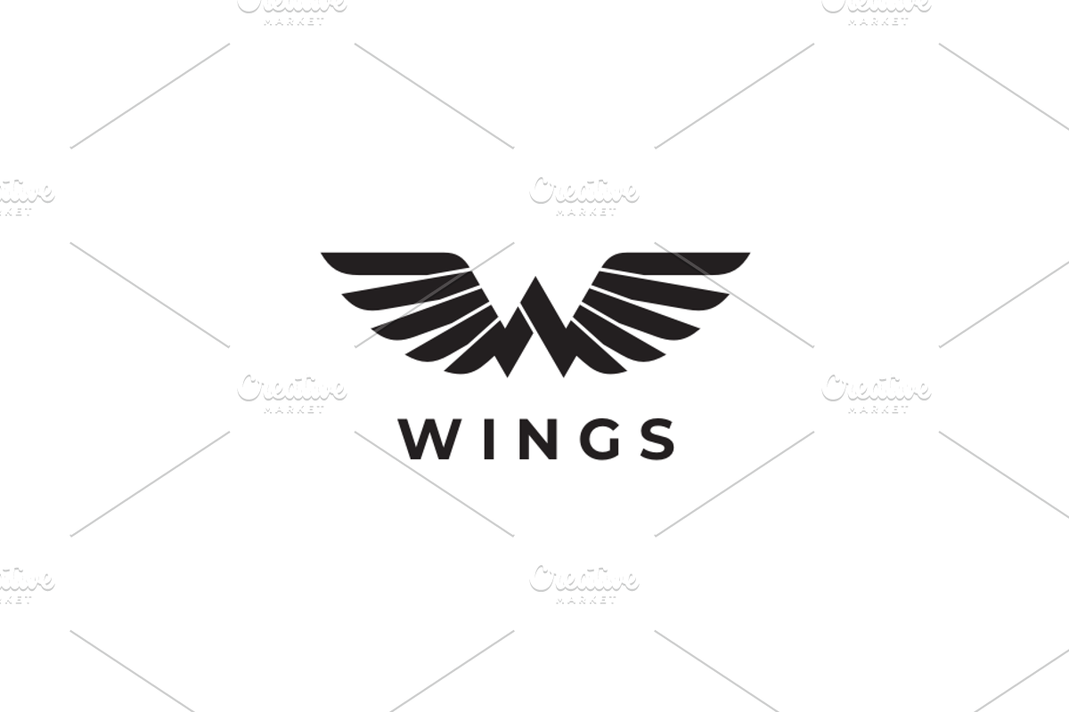 Wings Letter W Logo template, a Branding & Logo Template by yopie (Photo 3 of 3)