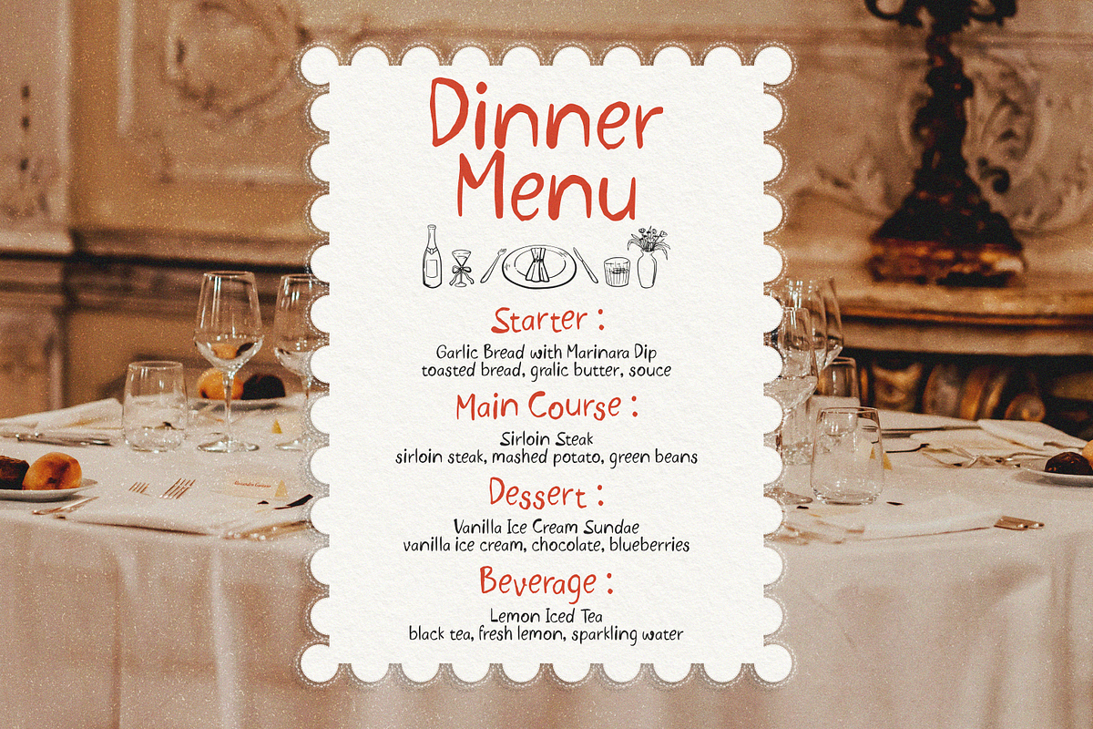 Dulces August Cute Handwritten Font, a Handwritten Font by Lalalope (Photo 9 of 13)