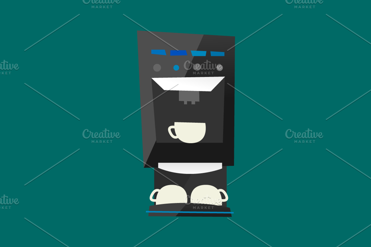 Quirky Coffee Machines, a Food Illustration by Projectile (Photo 4 of 7)