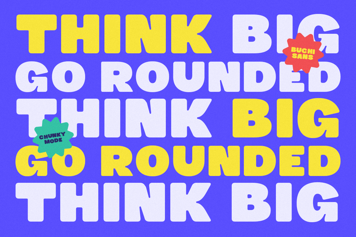 Buchi Sans – Bold & Playful Display, a Font by roomspace creative lab (Photo 8 of 10)