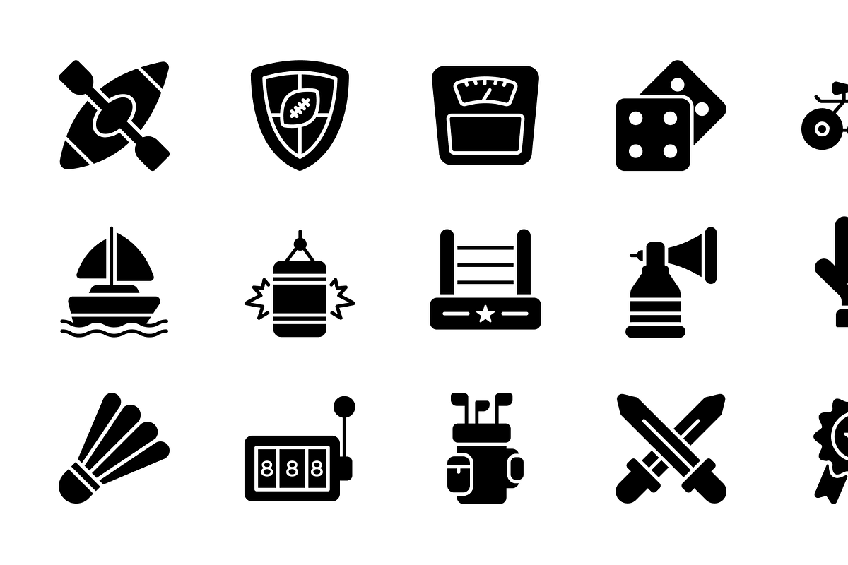 Sports and Games Icons, a Duotone Icon by Brickclay (Photo 10 of 12)
