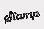 Grunge Stamp Script Text Effect, a Templates & Theme by studiogstock (Thumbnail 1 of 2)