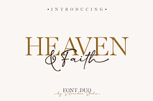 Heaven & Faith – Font Duo