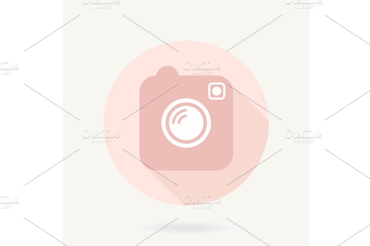 Camera Vector Icon With Shadow, an Outline Icon by FineArtStudio (Photo 1 of 3)