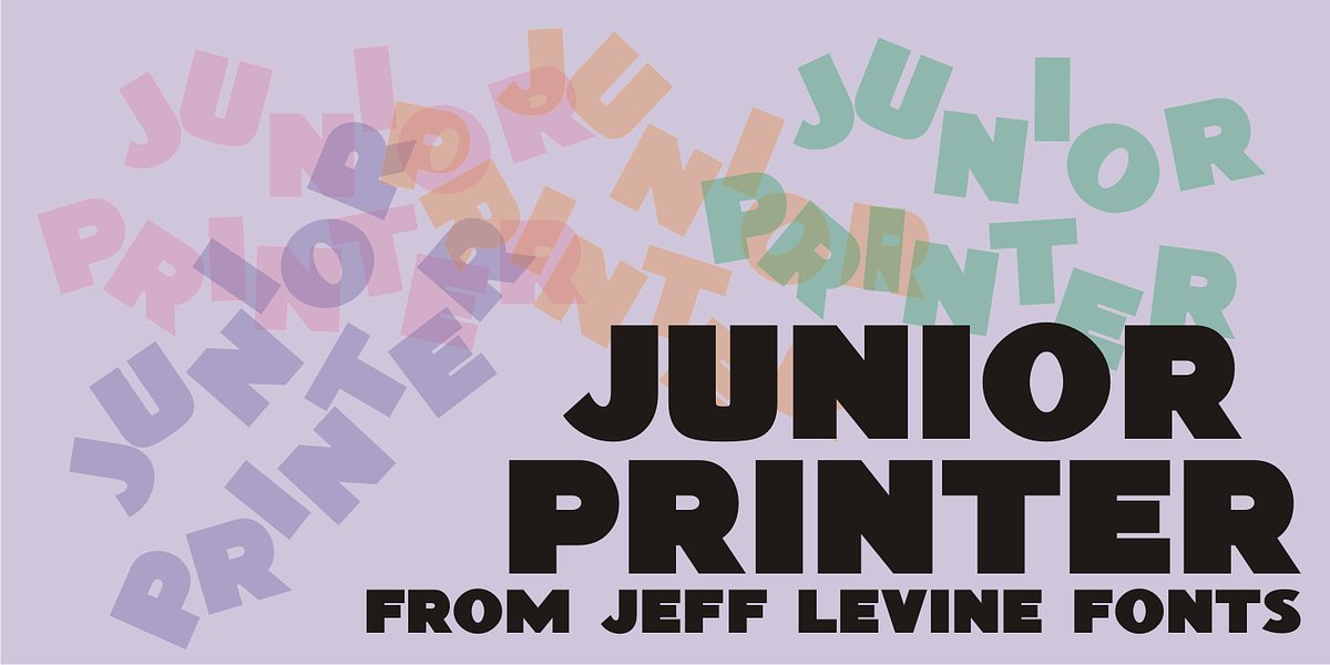 Junior Printer JNL, a Sans Serif Font by Jeff Levine Fonts