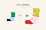 Winter Socks Vector Illustrations, an Object Illustration by Seiju Park (Thumbnail 7 of 7)