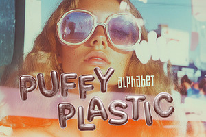 Puffy Plastic alphabet font