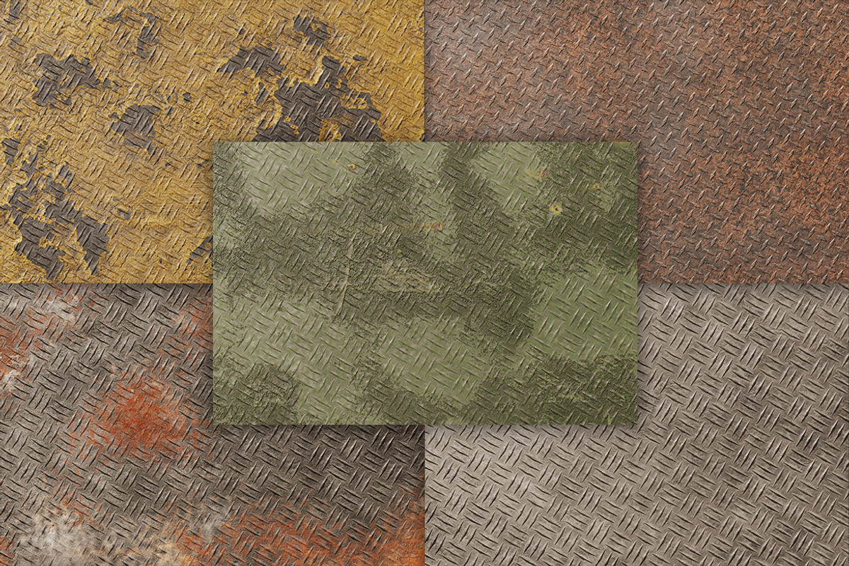Rusty Metal Diamond Plate Texture, a Background Graphic by Pitchlook.Studio (Photo 2 of 3)