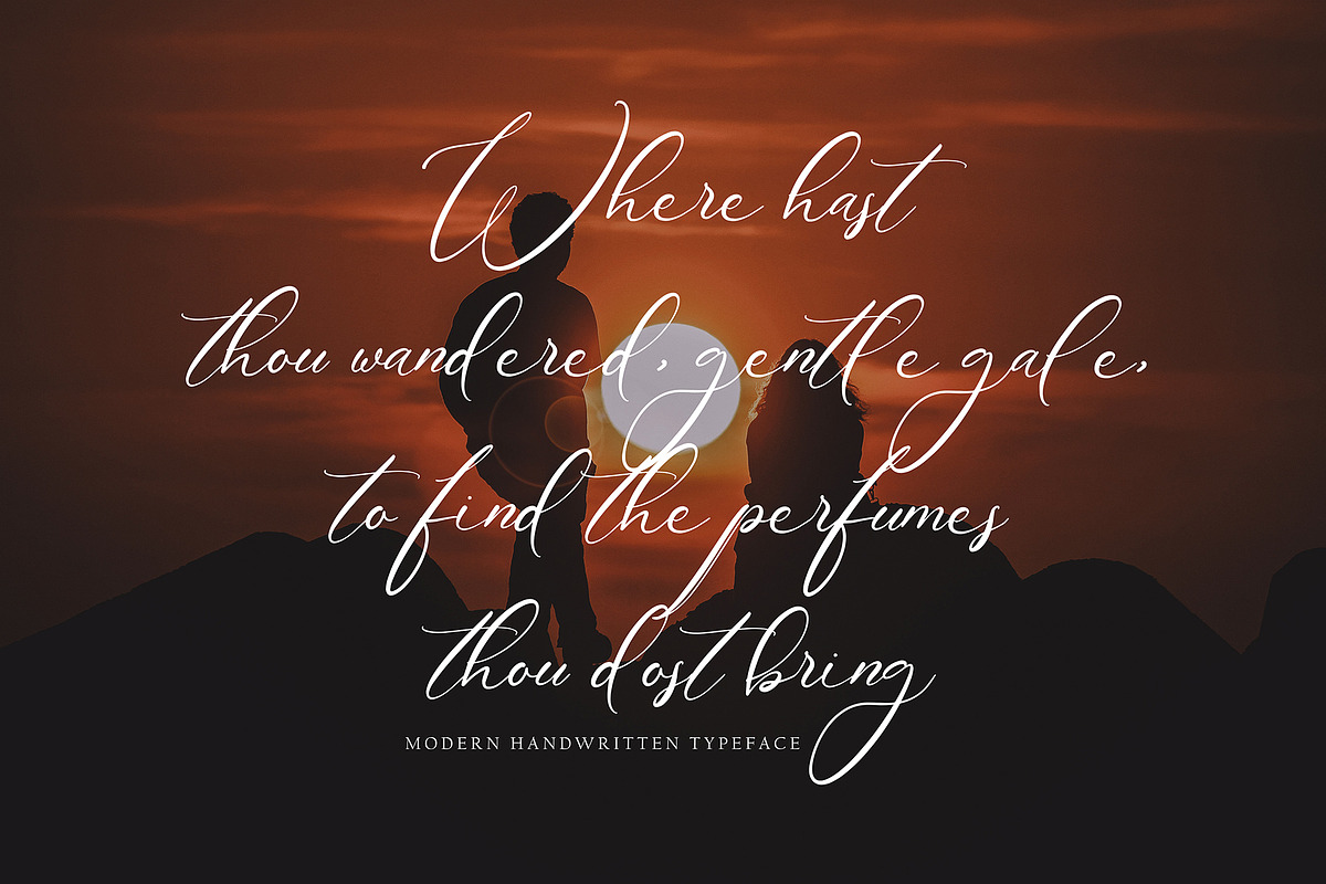 Berpo Portyn, a Script Font by pineungtype (Photo 7 of 9)